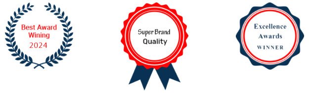 Award icons for Firewood Near Me, featuring "Best Award Winning 2024," "Super Brand Quality," and "Excellence Awards Winner."